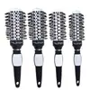Venta Directa de Fábrica Peine Cerámico Conductor Térmico para Alisar y Ondular Tubo de Aluminio Peine Redondo Cerdas de Jabalí Peine Anti-Estático para Peinar