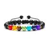 Amazon Cadena Oro Joyería Pulsera Piedra Volcánica Turquesa Tigre Yoga Pulsera Trenzada Yoga Energía Servicio Transfronterizo
