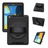 Funda protectora para iPad aplicable de 9.7/10.2 pulgadas con rueda giratoria, soporte giratorio para tableta a prueba de tres elementos, funda protectora militar anticaídas