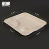 Caja todo en uno de pulpa de papel desechable para salsas, recipiente de comida ecológico, empaque de fruta para comidas ligeras de grado alimenticio, lonchera para ensaladas, caja para dumplings