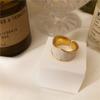 Anillo de plata de ley 925 con diseño de pan de Phnom Penh, estilo francés retro, con esmalte simple y suave, hecho a mano y de alta calidad.