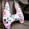 Almohada para Coche para Prevenir Tensión en el Cuello, Reposacabezas de Coche de Dibujos Animados Lindo, Almohada de Soporte para el Cuello, Reposacabezas de Coche para Niños, Gadget para Dormir en el Asiento Trasero