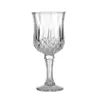 Copa de Cristal para Vino Tinto, Copa de Vino Alta con Textura Grabada, Set de Vino de Alta Gama, Forma de Diamante, Resistente
