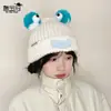 Gorro Divertido de Dibujos Animados para Mujer Boca de Salchicha Lindo Lindo Sudadera Gorro de Invierno para Exteriores Cálido Protección para los Oídos Gorro de Lana Tejido