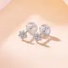 Pendientes de Hoja de Arce Chapados en Oro de Plata de Ley S925 Yiluyin, Elegantes y Versátiles, Modernos, Exquisitos, Compactos, Adecuados para el Uso Diario
