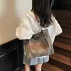 Bolsa Grande Mujer Gran Capacidad 2025 Nuevo Otoño Estudiante Universitario Clase Bolso de Hombro Personalizado Ropa de Trabajo Bolso Tote Grande