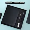 Conjunto de Caixa de Presente com Caderno A5 Transfronteiriço com Logotipo Personalizado, Caderno de Negócios em Sarja, Caixa de Presente com Caneca Térmica para Escolas e Empresas