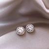 Brincos de zircão de diamante quadrado mulheres 2024 novas explosões luz de luxo s925 brincos de prata esterlina brincos de nicho avançado