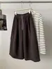 Pantalones cortos retro de pana estilo japonés para mujer, versión coreana de otoño, talla petite, pantalones de pierna ancha con patchwork, pantalones tipo globo adelgazantes y que favorecen la figura