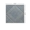 CTZS Adhesivo de Pared Floral con Relieve de Diamantes Multicolor Estilo Barroco Vintage Foam Autoadhesivo Antihumedad Antiarañazos Para Dormitorio Cafetería Pared de Acento Renovación 35x35cm