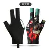 Guantes de Billar, Antideslizantes, Resistentes al Desgaste, de Tres Dedos, Finos, Transpirables, Absorbentes del Sudor, Elásticos, Guantes de Snooker de Medio Dedo para Hombres y Mujeres