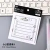 Notas Adhesivas Blancas y Negras con Temática de Gatos, Estilo Cómic, Papel Material para Decoración de Cuaderno Lindo, Notas Adhesivas Lindo Mensaje Miau