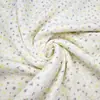 Tejido de gasa de algodón de doble capa con estampado floral pequeño, saco de dormir con chaleco para mascotas, ropa a prueba de mosquitos, tejido para ropa de dormir de casa para mujer