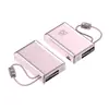 Carregador Portátil Power Bank Digital de 120W com 30000mAh de Grande Capacidade com Cabos Duplos Embutidos Conveniente Fonte de Alimentação Móvel Carregamento Rápido PD