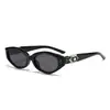 Óculos de Sol GM Estilo Coreano Novos Série Joias VEGX Mesma Marca Estilo Grande Lentes Planas para Olho de Gato Óculos de Sol Retrô com Diamante