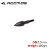 Arco y flecha tiro con arco viento roto pez negro flecha trueno 6.2 mm diámetro interior rosca reemplazable tiro preciso partido contrapeso flecha