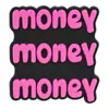 Diapositivas para Zapatos con Tema de Billetes Rosas Accesorios para Zapatos de Goma Blanda de PVC Hebillas para Zapatos Bolsas de Playa Hebillas Decorativas DIY Venta al por Mayor Transfronteriza