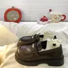 Mocasines de Suela Gruesa Estilo Francés Británico 2026 Otoño Nuevos Versátiles Cómodos Slip-on Zapatos de Cuero Estilo JK Japonés para Mujer