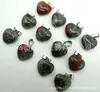 Venta Caliente Transfronteriza Colgante en Forma de Corazón de 16 mm Piedra de Cristal Rosa Natural Colgante de Corazón Accesorios para Collar de Corazón de Melocotón DIY