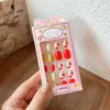 Lindas Pegatinas para Uñas Sanrio para Niños, Pegatinas de Uñas Desgastables, Parches para Uñas de Kuromi, Juguetes de Dibujos Animados para Niños