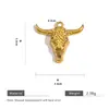 Série de Chifres de Aço Inoxidável Estilo Retrô Etiqueta Hangtag de Caveira Esqueleto Acessórios para Joias Feitas à Mão para Pulseira Colar