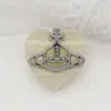 Botón de Saturno con Forma de Corazón de Resina y Metal, Doble Botón, Botón de Amor, Botón de Tapeta, Botón de Suéter, Accesorios para Ropa, Botón Decorativo
