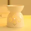 Lámpara de Fragancia Cerámica Lámpara de Vela de Aromaterapia Creativa Romántica para Hotel Salón de Belleza Dormitorio Uso en el Hogar
