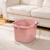 Compartir Cubo de Baño de Pies Creativo Engrosado Bolso de Plástico Masaje Cubo de Baño de Pies Doméstico Cubo de Baño de Pies Cubo de Baño de Pies