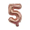 Globos de Papel de Aluminio de 16 Pulgadas, Números Dorados Rosados 0-9, Letras A-Z, Globos para Fiesta de Cumpleaños, Suministros, Decoración, Arreglo