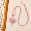 Novo colar com pingente de borboleta e lótus estilo chinês, fecho Ruyi DIY, broche de cheongsam, decoração para carro e bolsa