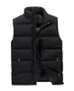 Colete casual masculino europeu transfronteiriço, colete masculino quente de algodão com enchimento para outono e inverno, fornecido por fabricante Amazon FBA