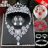 Set de Tres Piezas Corona Nupcial Joyería para Boda Accesorios para Boda Tocado Estilo Coreano Joyería para Boda Collar Aretes