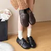 Mocasines negros estilo británico con hebilla para mujer, nueva moda 2026, con tacón oculto, versátiles, de caña baja, estilo preppy