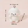 Série Flocking Fofos Brinquedos de Pelúcia de Cachorro Decorações para Casa de Boneca DIY Pingente de Chaveiro Enfeites de Mesa