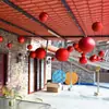 Atmosfera Festiva Bola Decorativa Vermelha Brilhante Fosca Glitter Plástico Bola Pendurar Teto Ar Pingente Decorativo