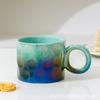 Taza de cerámica rosa de estilo coreano ins de alta apariencia con tapa cuchara corazón de niña hogar desayuno avena agua Taza