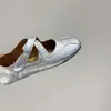 Versión en stock~ Zapatos planos de ballet para mujer, nuevo estilo coreano de verano, Mary Janes de tira cruzada plana, suela blanda