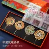 Processamento Personalizado de Presentes Antigos, Marcadores de Página de Metal, Caixas de Presente, Pequenos Presentes Culturais e Criativos, Estilo Clássico Chinês Criativo de Dunhuang, Alto Padrão