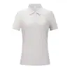 Polo Piquet Feminino Série 7A para Golfe, Esportes ao Ar Livre de Verão, Antibacteriano, Absorvente de Suor, Respirável, Casual, Versátil