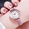 GEDI GEDI reloj retro redondo para mujer escala romana correa versátil para reloj de estudiante reloj de cuarzo para mujer al por mayor