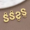 Acero Inoxidable Galvanizado Estilo Europeo y Americano 26 Letras Inglesas Etiqueta Colgante Pulsera Collar DIY Hecho a Mano Accesorios de Joyería