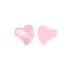 Pendientes de resina con forma de corazón, bonitos aretes con forma de corazón de melocotón curvado con polvo dorado, accesorios para el cabello, fundas para teléfono móvil, venta al por mayor