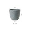 Vaso de Flores Cerâmico Estilo Escandinavo Wabi-Sabi Preto Orquídea Phalaenopsis Alta Suculenta Conjunto de Vasos de Argila Pequeno