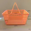 Cesta Portátil para Supermercado Cesta Portátil de Plástico Cesta de Compras Cesta Portátil para Tienda de Conveniencia