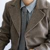 Corbata Estrecha Casual de Lana Mezclada Hecha a Mano en Italia para Hombre Estilo Caballero Británico Cuadros Vintage Salida de Fábrica