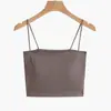 Nuevo estilo de lencería sexy de celebridades de Internet para mujer, cinturón fino para el hombro, almohadilla para el pecho, de una pieza, pecho grande, llamativo, pequeño, para uso interior y exterior, chaleco pequeño.