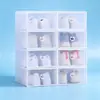Caja de Zapatos Transparente con Forma de Gato Tipo Cajón Transfronteriza para Uso Doméstico, Organizador de Almacenamiento de Zapatos Engrosado a Prueba de Polvo, Caja de Almacenamiento Plegable, Personalizable