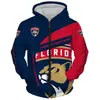 Suéter con cremallera de rugby NFL impresión digital 3D talla europea cárdigan con capucha para hombre camisa de pareja transfronteriza nuevo