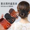 Pinza de Agarre de Personaje Retro Simple para Mujer Placa Acrílica Pinza para el Cabello Pinza para el Cabello Elegante Elegante Pasador para el Cabello Accesorios para la Cabeza de Baño