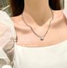 Brincos de Gota de Borboleta Re Xinghe Designer LULU Banhado a Ouro 18K Conjunto de Colar com Zircônia Redonda de 3ct